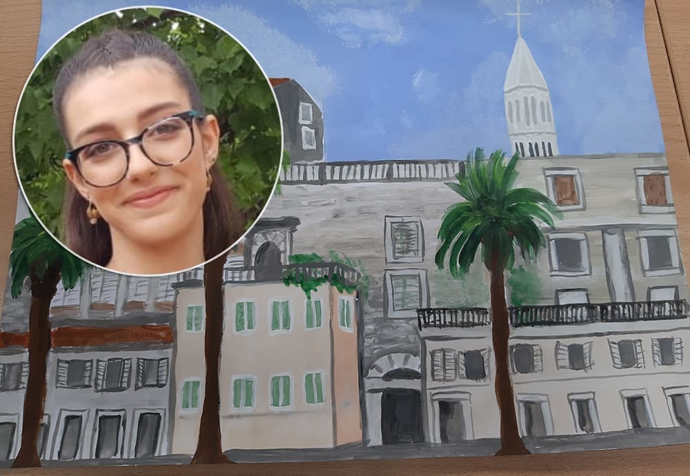 Splitska srednjoškolka crtežima vizura grada dala obol virtualnoj proslavi patrona Splita