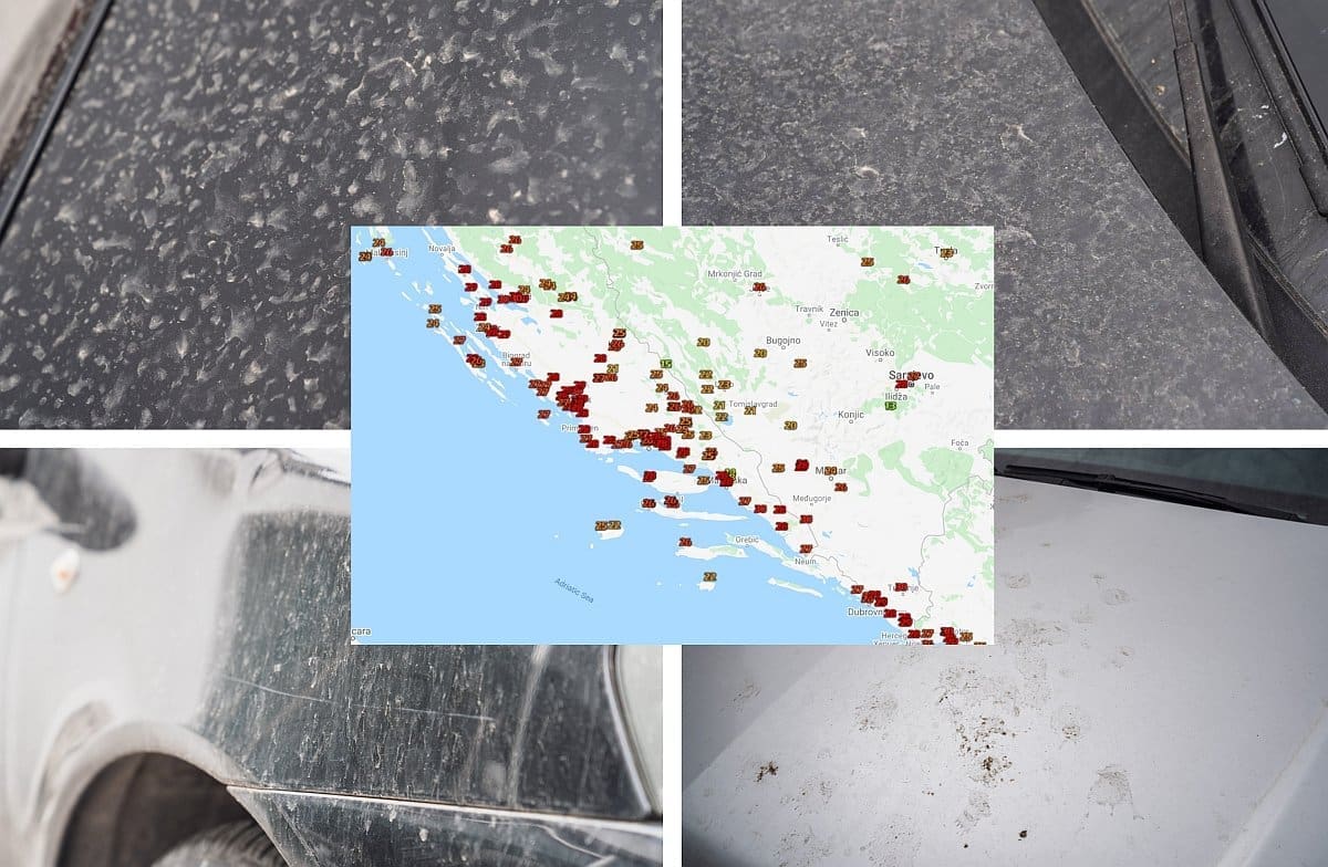 DAH SAHARE Sparina, olujni udari juga, prva "tridesetka" i tone pustinjskog pijeska u Dalmaciji