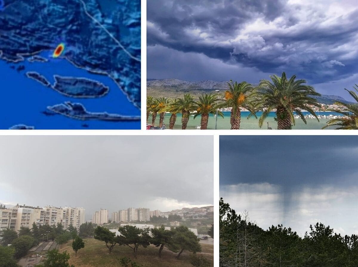 "Potop" u dijelovima Splita, konačno imamo radar koji je zabilježio nevrijeme