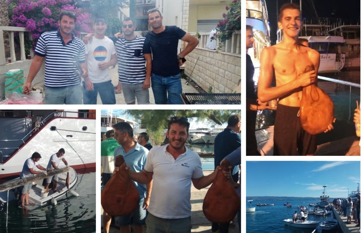 LUDA RIBARSKA NOĆ U KRILU JESENICE Roko i Tomislav osvojili janje, Marinko skinuo pršut s jarbola