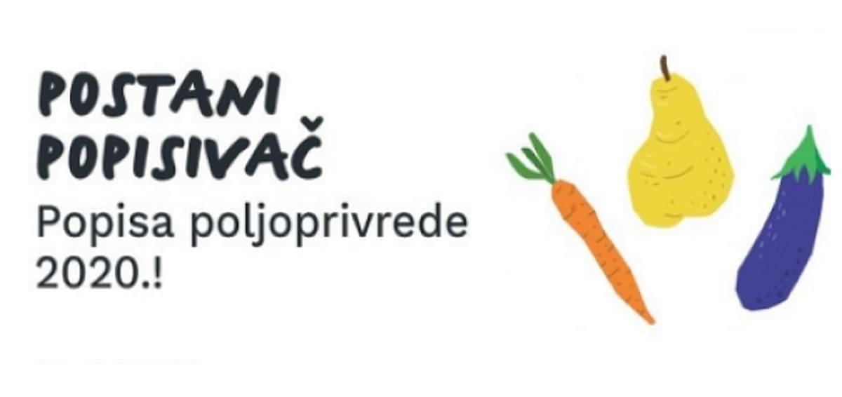 Popis poljoprivrede 2020: Prijavi se za posao popisivača