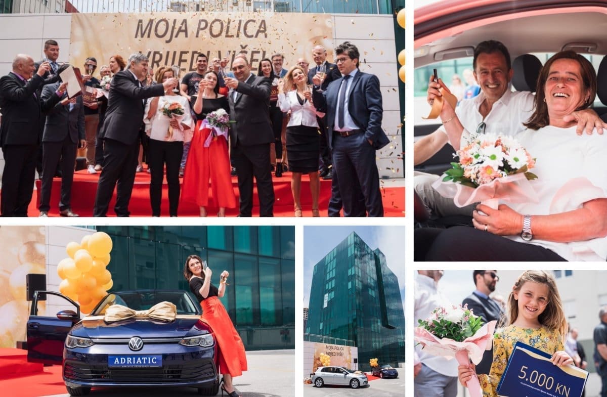 Euroherc i Adriatic dodijelili novčane nagrade i atraktivne Golfove u sklopu nagradnih igara „Moja polica u Eurohercu/Adriaticu vrijedi više“