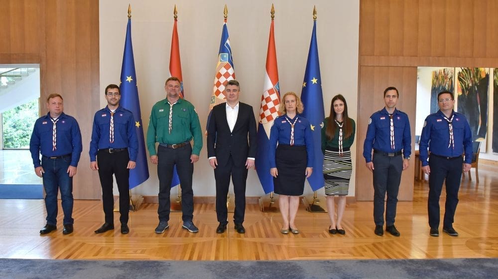 Predsjednik Milanović razgovarao s predstavnicima Saveza izviđača Hrvatske; 110 godina djelovanja