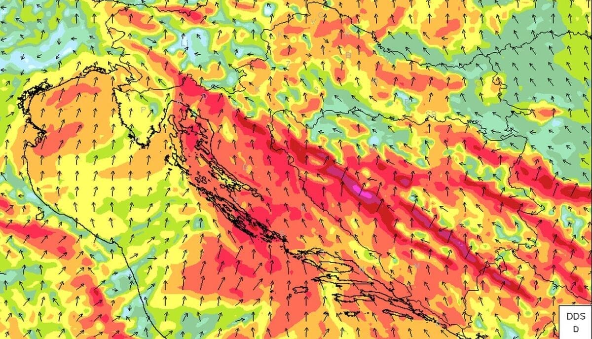 PROMJENA VREMENA NALIK NA JESEN Ponegdje će pasti ekstremno obilna kiša, udari juga preko 100 km/h