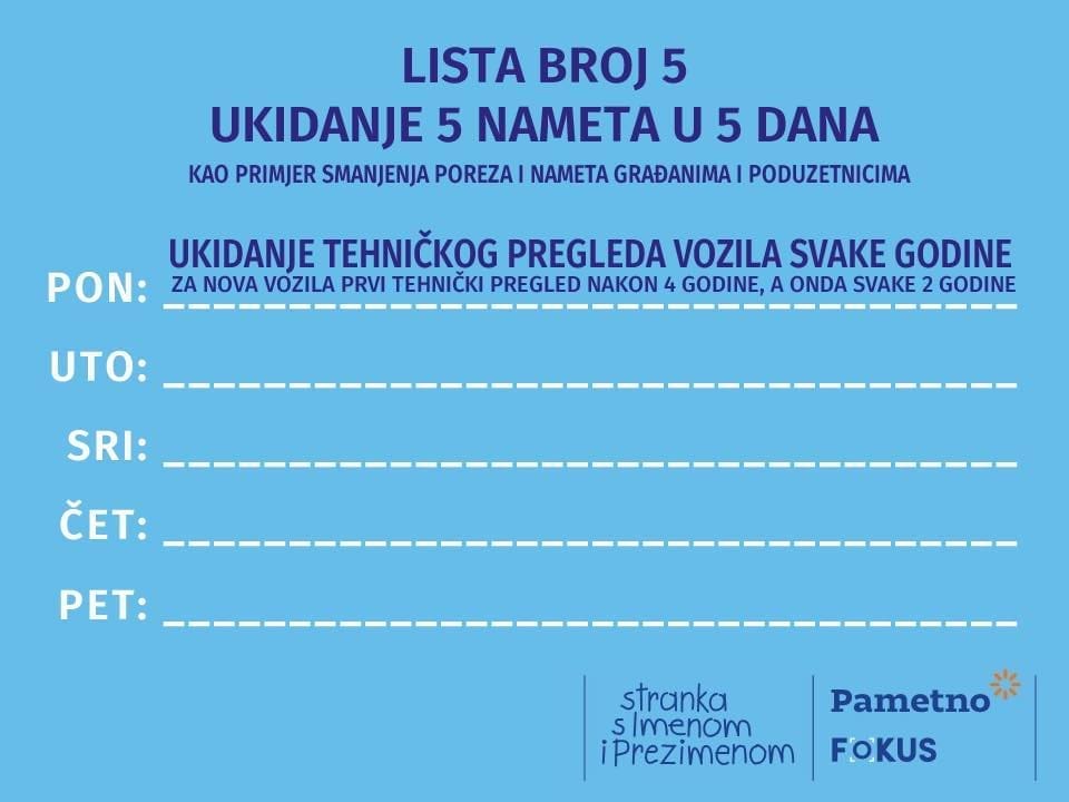 Koje namete biste vi ukinuli? Puljak predlaže ukidanje tehničkog pregleda svake godine za nove automobile