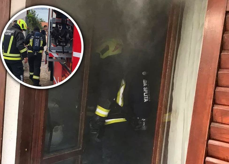 POŽAR KUĆE NA ČIOVU Vatrogasci u samo pola sata svladali vatru, ozlijeđen vlasnik