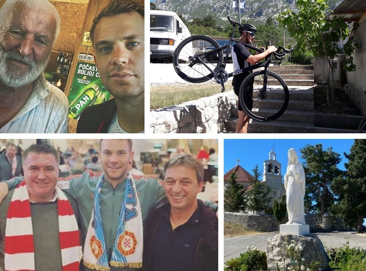 ODUŠEVLJEN DALMACIJOM Neuer posjetio znamenitost na istoku Splita, konobu u Gatima pa završio u Brelima