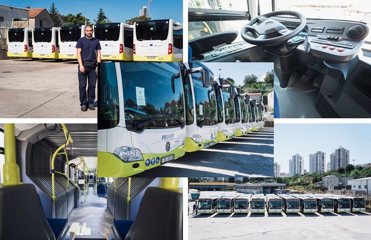 U Split stiglo deset novih Mercedesovih zglobnih autobusa: Zavirili smo u novi Prometov vozni park