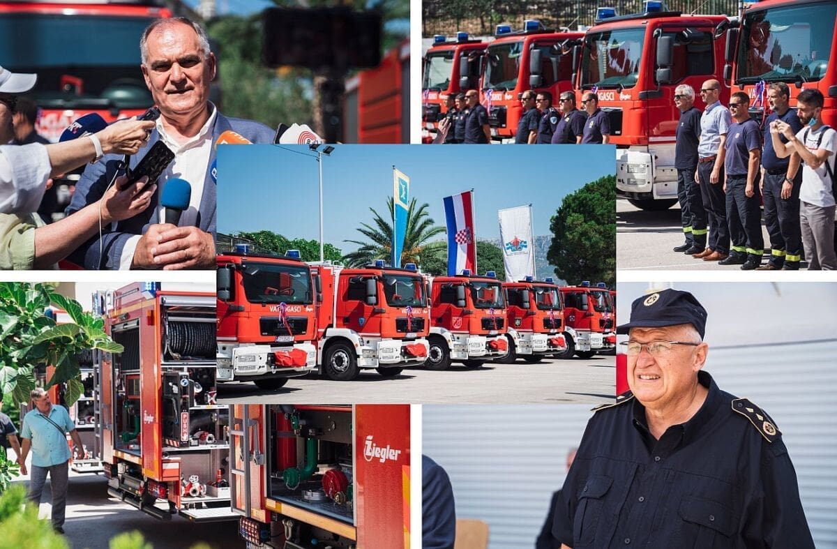 URUČENI KLJUČEVI U JVP SPLIT Hvar, Kaštela, Komiža, Makarska, Trogira, Okrug i Sućuraj dobili nova vatrogasna vozila