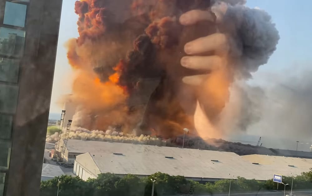 UZNEMIRUJUĆI SADRŽAJ Snimio eksploziju u Bejrutu iz nevjerojatne blizine