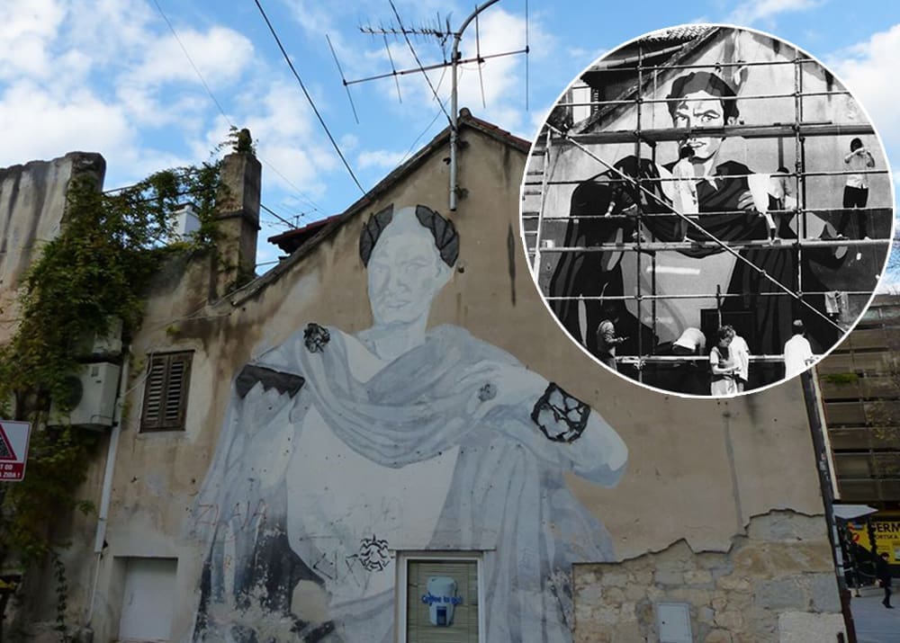 OŽIVLJAVANJE OKOLIŠA SPLITSKOG HNK Aktivisti pozvali Grad na renovaciju prvog splitskog murala: Imaju plan i za kuću Jelaska