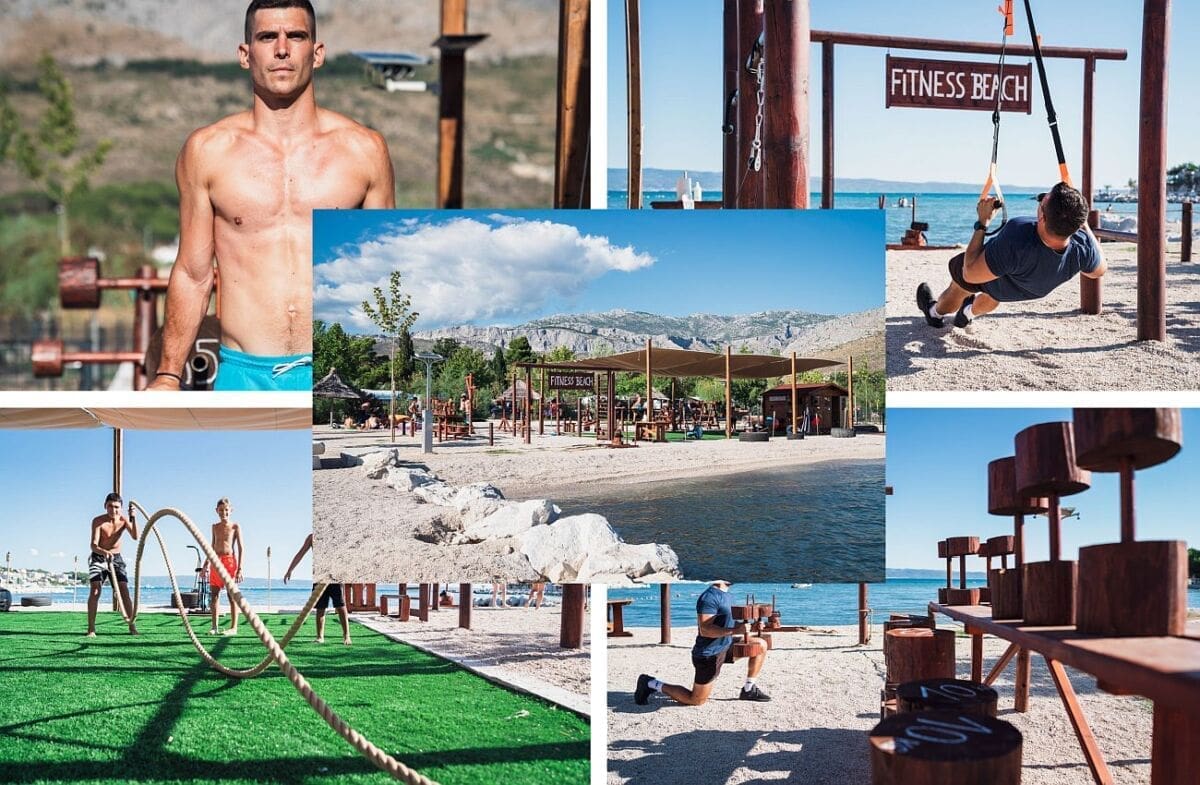 ATRAKCIJA NA ISTOKU SPLITA Teretana na stobrečkoj plaži postala hit: Sprave od drveta, mogućnost treninga u moru