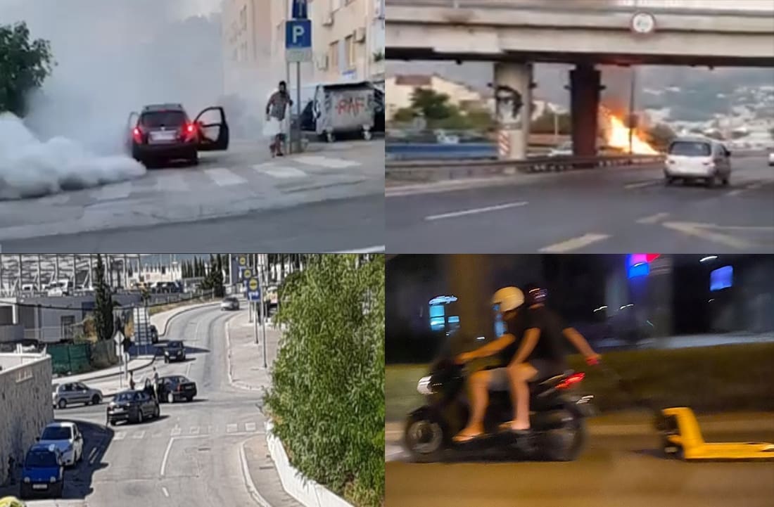 PAMET U GLAVU Loša sreća, nemar, glupost i divljanje: Ovo je snimljeno na splitskim prometnicama u posljednja 24 sata