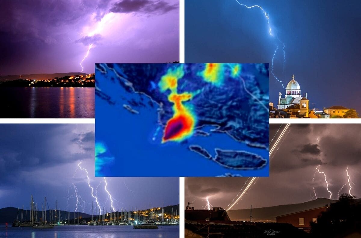 JAKO NEVRIJEME POGODILO DIO DALMACIJE Obilna kiša izazvala bujice u Marini, more poplavilo niže dijelove obale