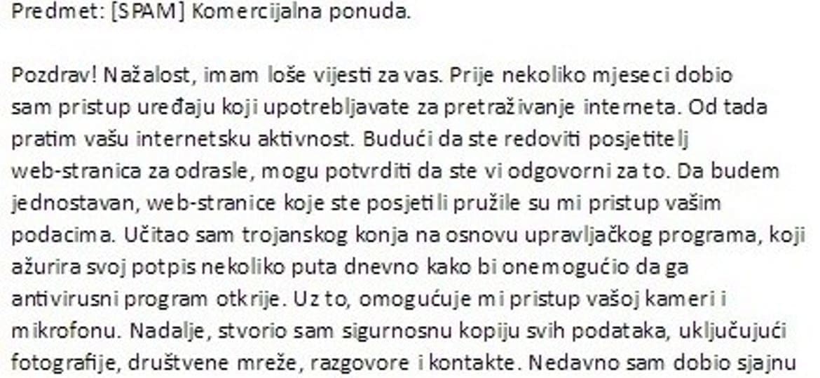 NE NASJEDAJTE, NEGO OBRIŠITE! Policija poslala upozorenje građanima o novoj phishing kampanji