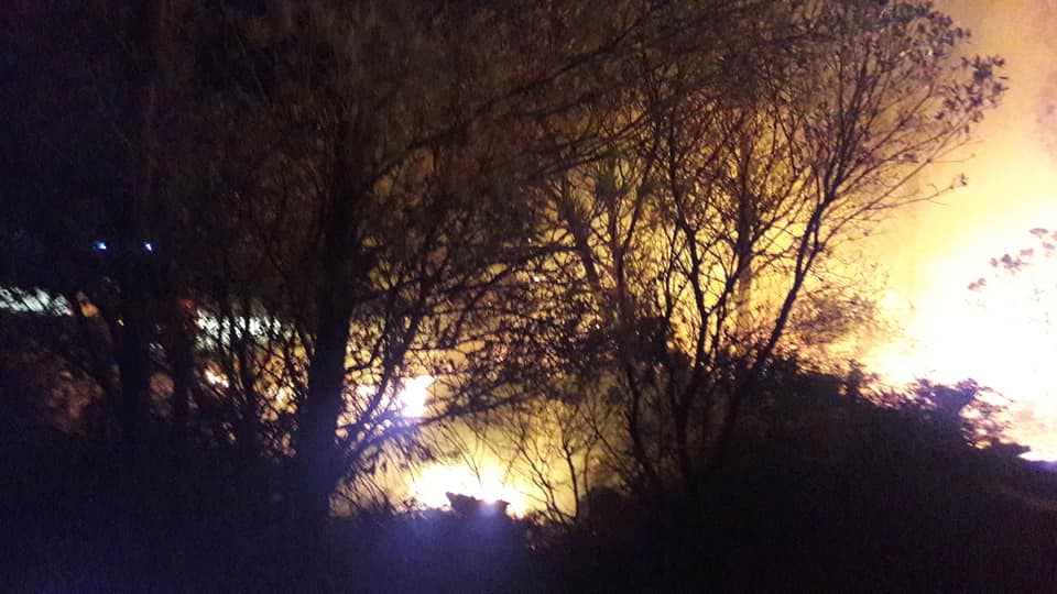 IZNAD OMIŠA Požar zahvatio travu i masline