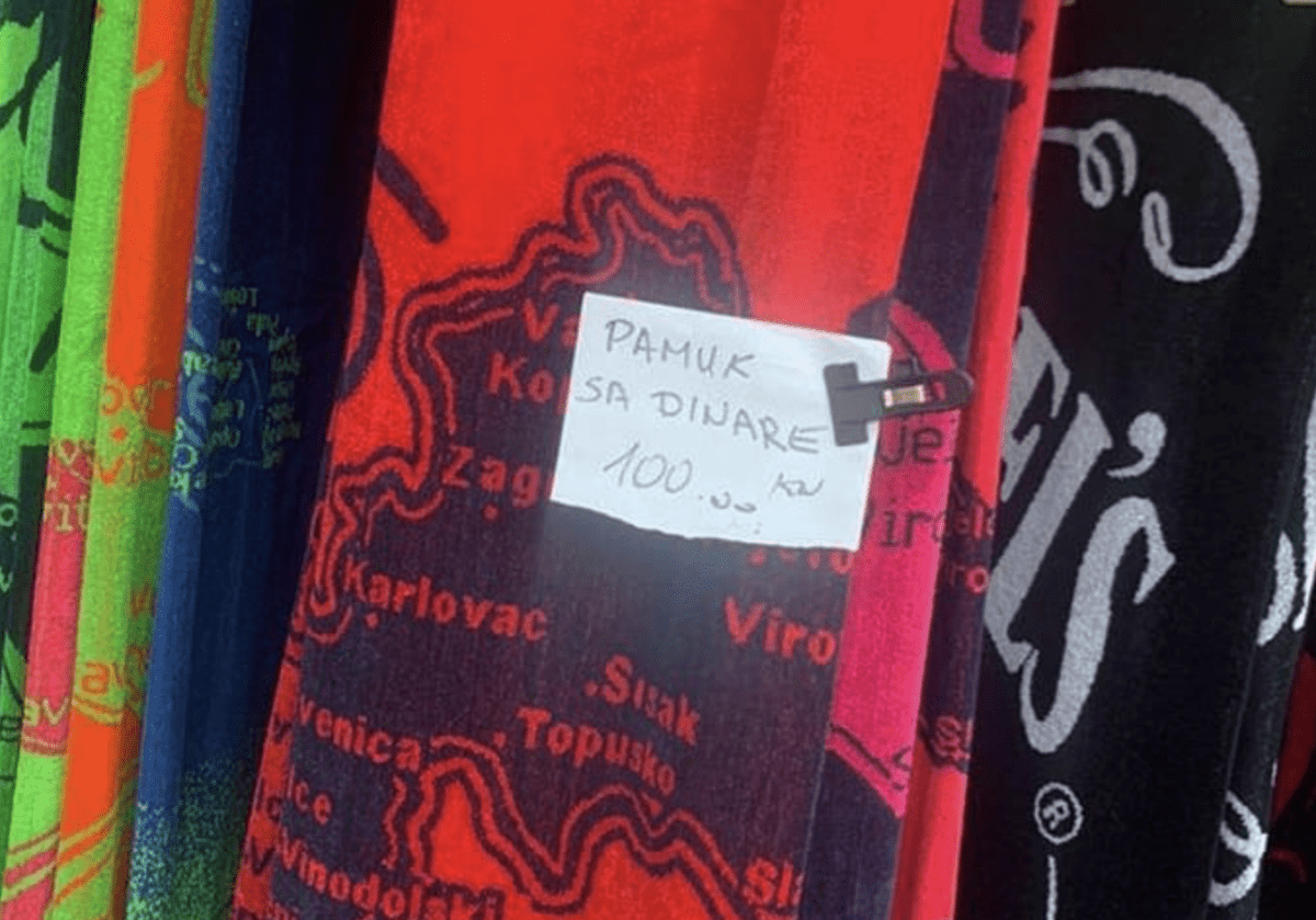 BITNO DA JE DOMAĆE Trgovac prodaje ručnike proizvedene od pamuka s Dinare