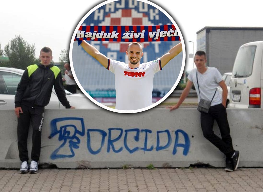 IMAMO FOTOGRAFIJU Darko Todorović u mladim danima kraj grafita Torcide: Ostvario dugo sanjani san