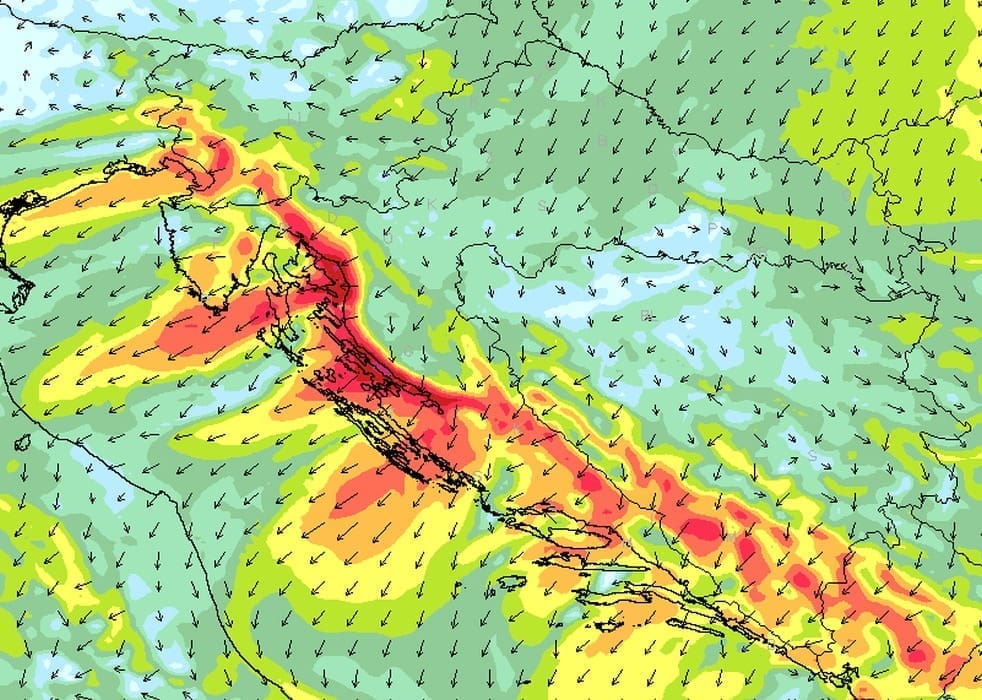 Stižu li kiša i zahlađenje u Dalmaciju?