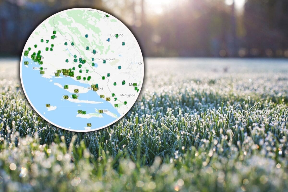 PREURANJENA HLADNOĆA Najhladnije jutro dosadašnjeg tijeka jeseni: Javio se prvi jutarnji mraz