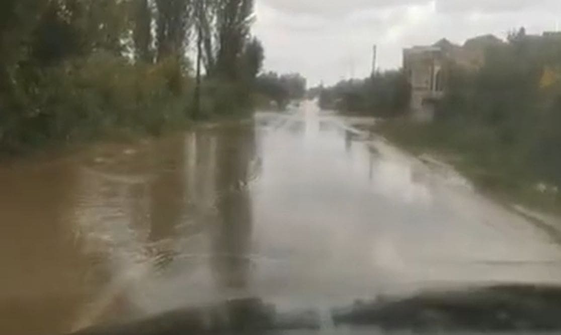 Potopljena cesta na istočnom dijelu Splita