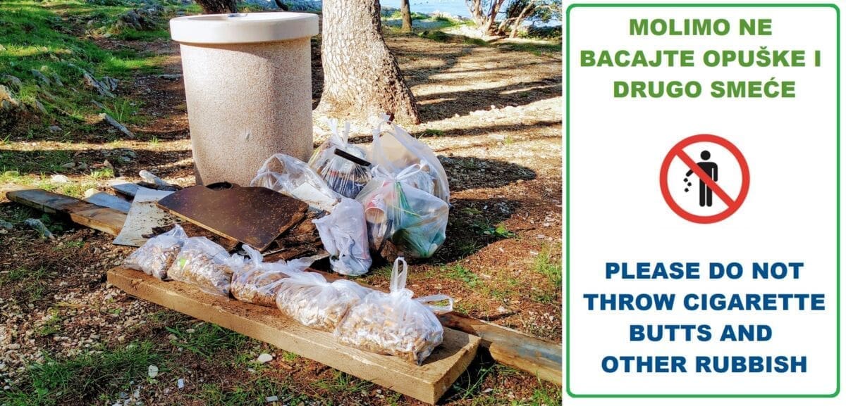 DRUŠTVO MARJAN "Prikupljena je i vrećica od 15 litara puna opušaka. Kad niste u stanju niti smeće očistiti kako treba, barem..."