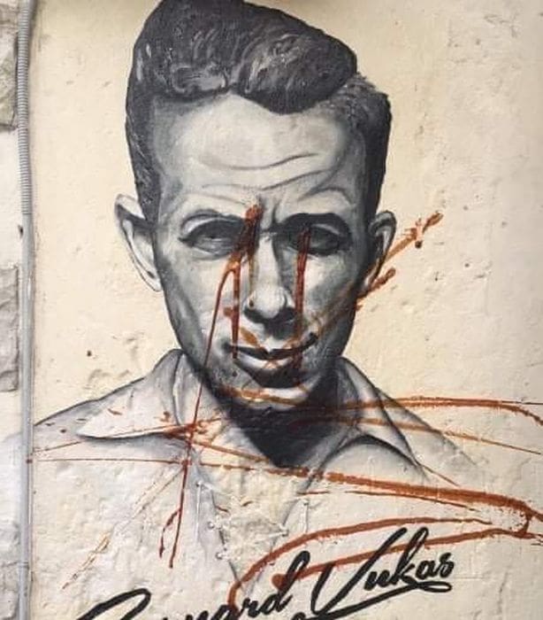 NOVI VANDALSKI ČIN Išaran mural Bajdi Vukasu: "Moglo bi Vam se o glavu razbit"