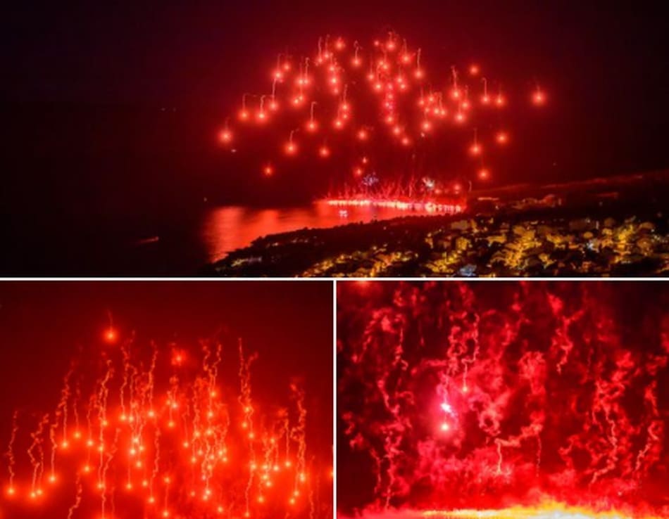 PRIZORI OD KOJIH ZASTAJE DAH: Spektakularan vatromet na Braču