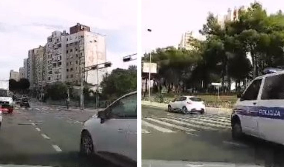 KAKAV PEH SPLIĆANINA Napravio prometni prekršaj ni ne sluteći da je policija odmah iza njega