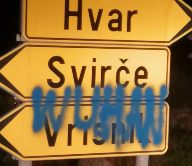 SRAMOTA NA HVARU Netko je hvarska naselja "pretvorio" u Wuhan