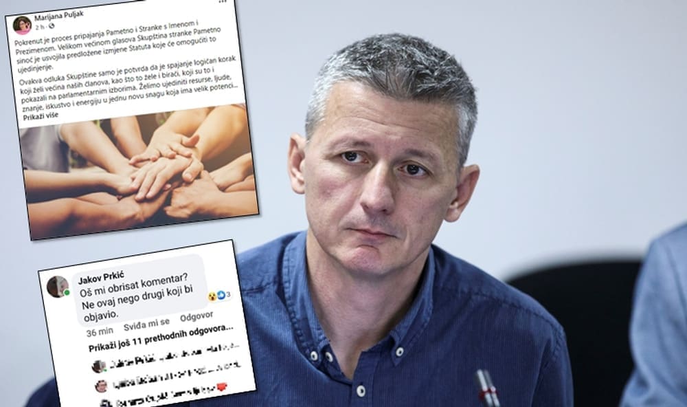 U STRANCI PAMETNO NE CVJETAJU RUŽE Prkić Marijani Puljak: "Oćeš mi obrisat komentar?"