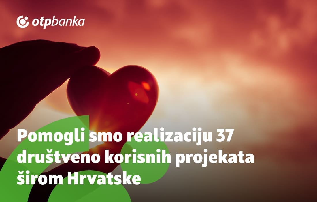 Na donacijskom natječaju OTP banke odabrano 37 projekta