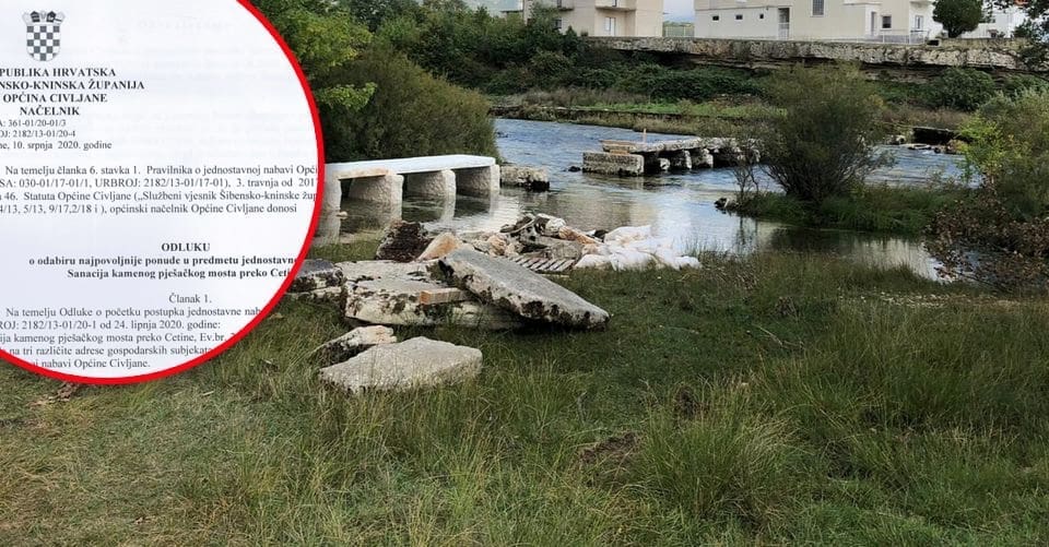 Načelnik koji je odobrio zahvat na Pločastom mostu: "Ovo nije devastacija nego sanacija, imamo sve dozvole"