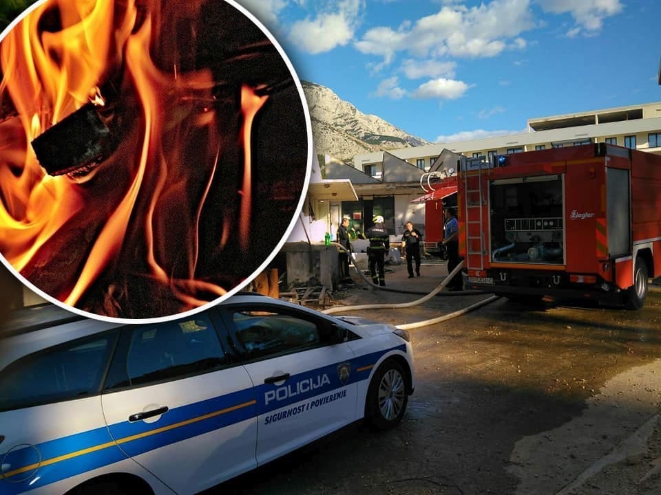 POŽAR U MAKARSKOJ Zapalila se bivša uljara Olma
