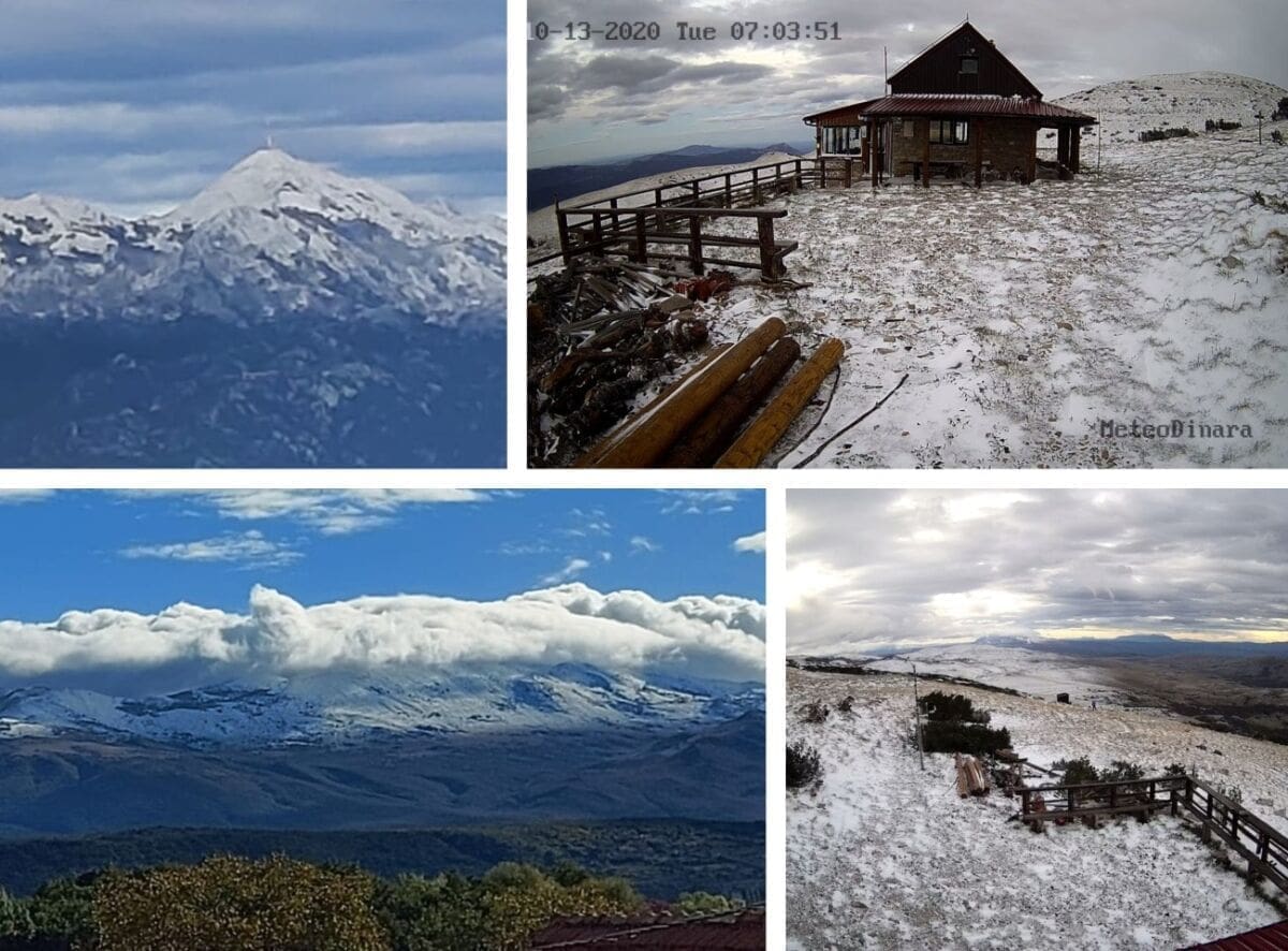 PRVI SNIJEG Pogledajte jutrošnje zimske prizore s dalmatinskih planina