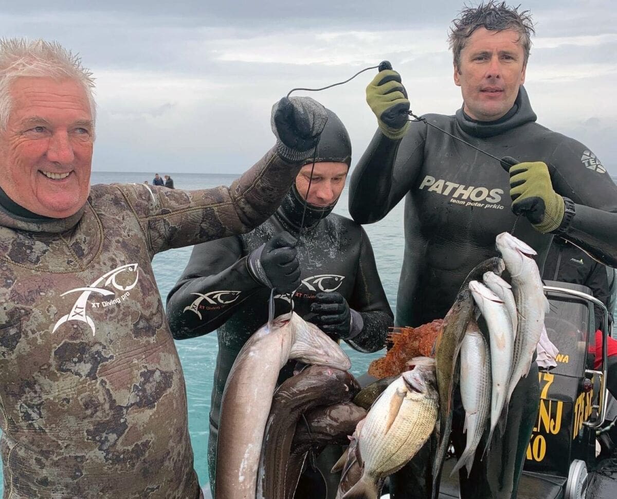 Splićani postali državni prvaci u podvodnom ribolovu po nemogućim uvjetima: Pogledajte pobjednički ulov