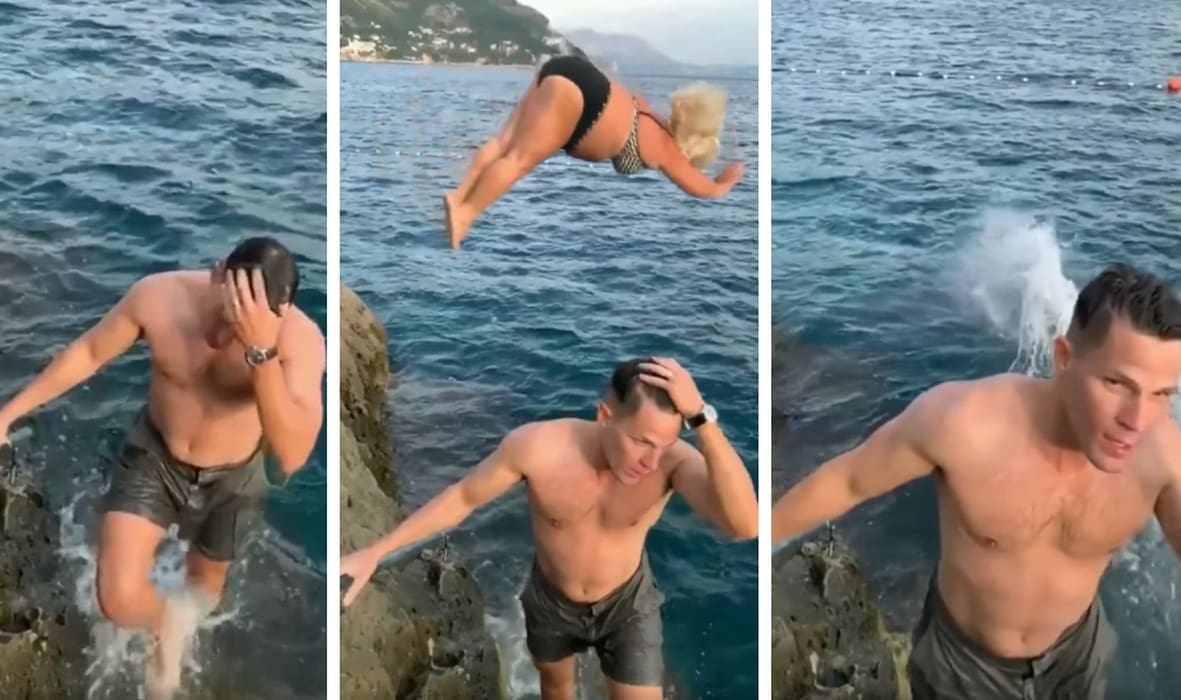 URNEBESNA SNIMKA SVJETSKI HIT Ova je Dubrovkinja turistu izlazak iz mora učinila nezaboravnim