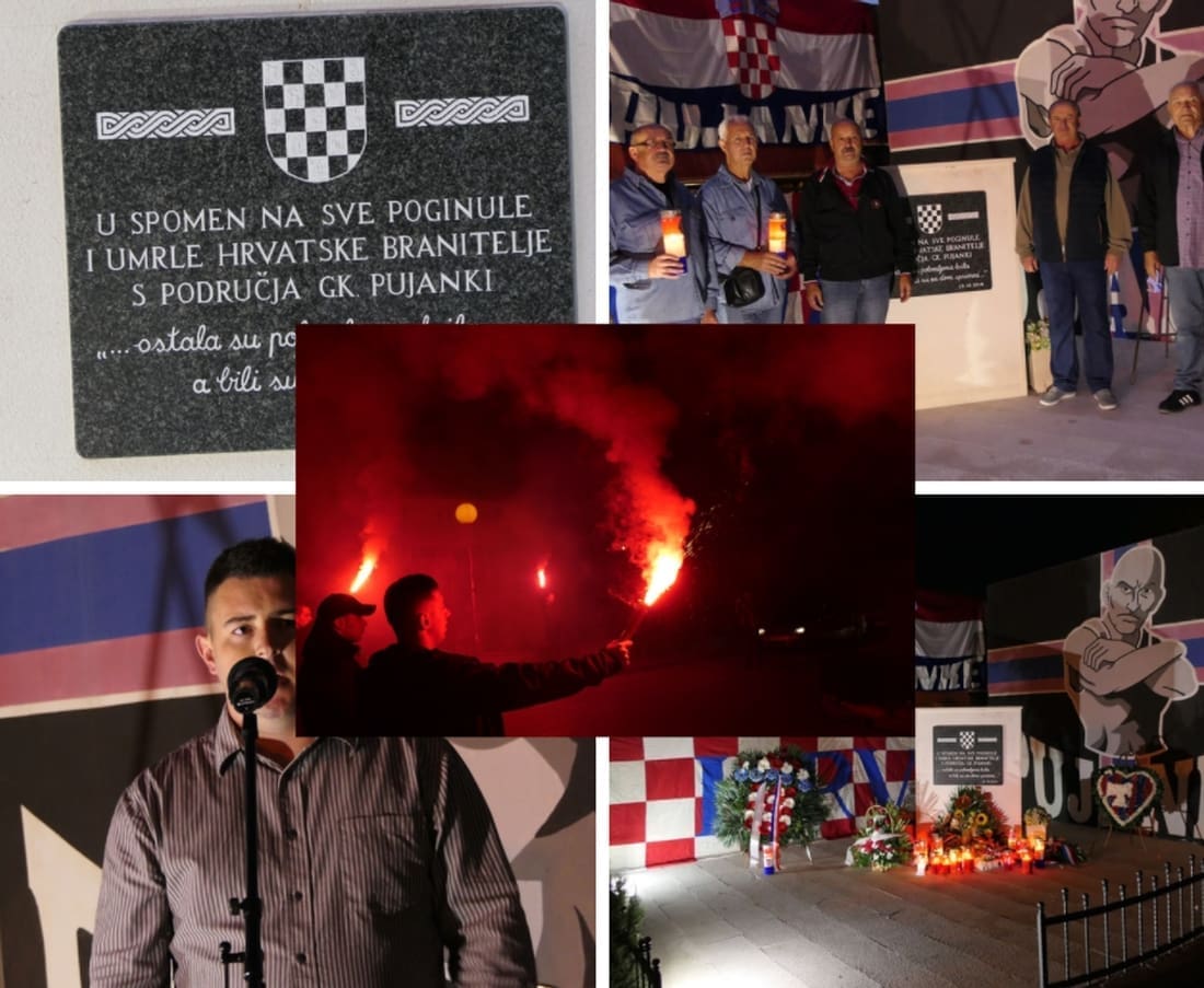 Torcida i brojne braniteljske udruge odale počast poginulim braniteljima s Pujanki