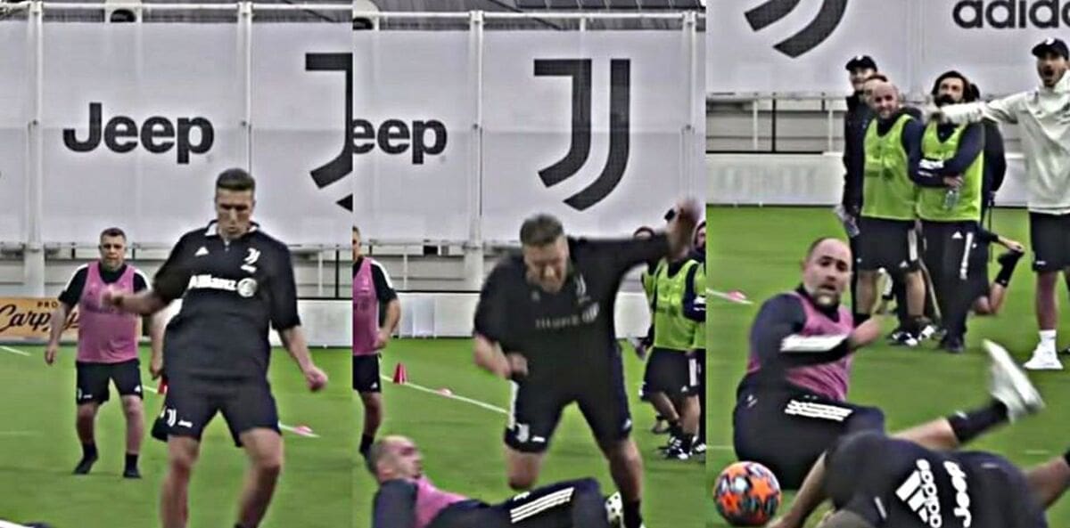 Tudor žestoko uklizao kolegi na treningu Juventusa, objavljena i snimka