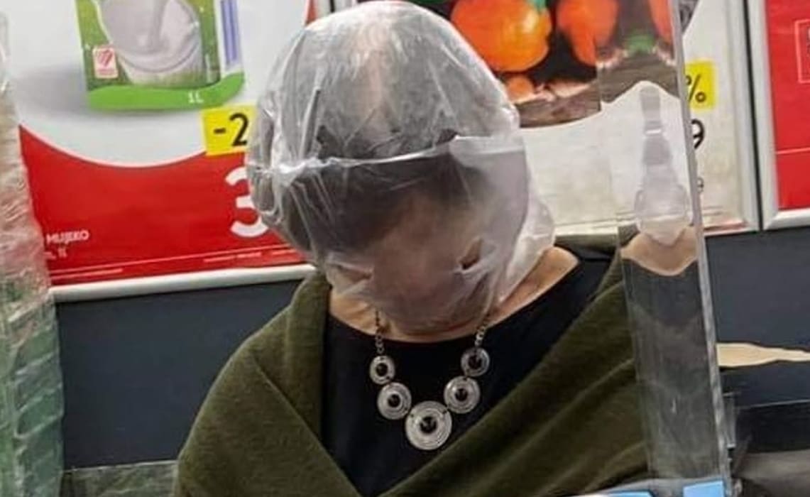 Samo u Dalmaciji: Zaštita od korone u trgovini postala hit na Facebooku