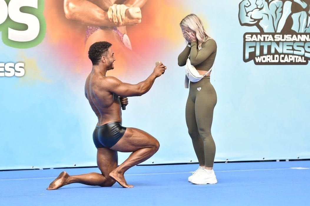 PROSIDBA ZA PAMĆENJE Poznati dalmatinski bodybuilder na Svjetskom prvenstvu zaprosio djevojku na bini