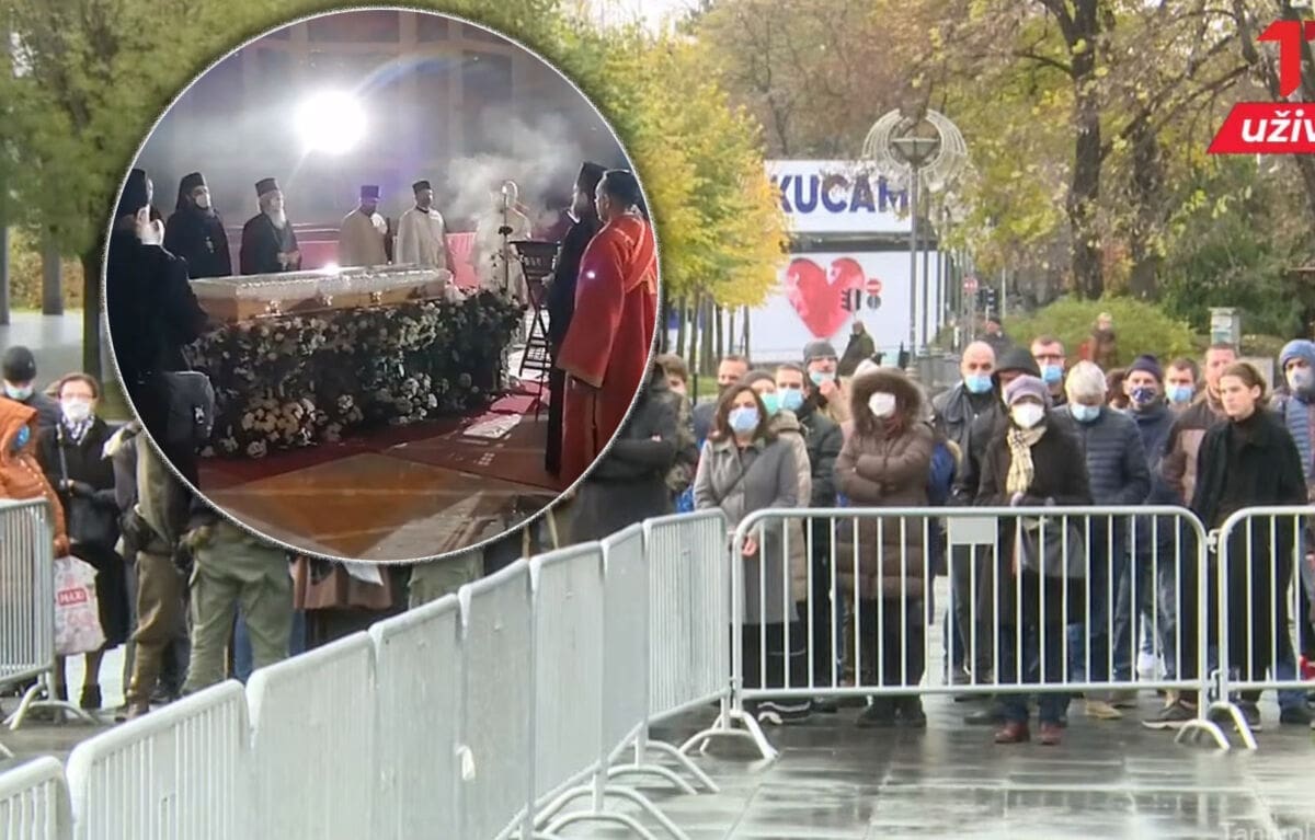 Srbi masovno žele vidjeti pokojnog patrijarha Irineja. Tijelo mu je pokriveno staklom