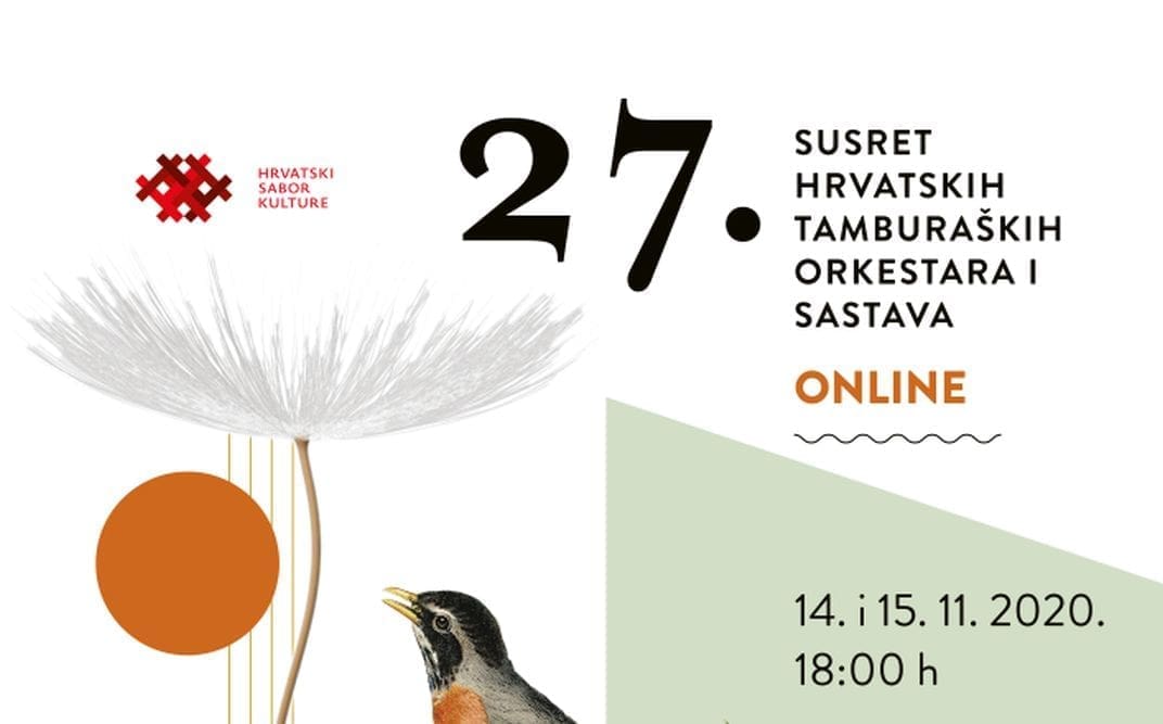 300 najboljih hrvatskih tamburaša natječu se ovog vikenda na online 27. Susretu hrvatskih tamburaških orkestara i sastava