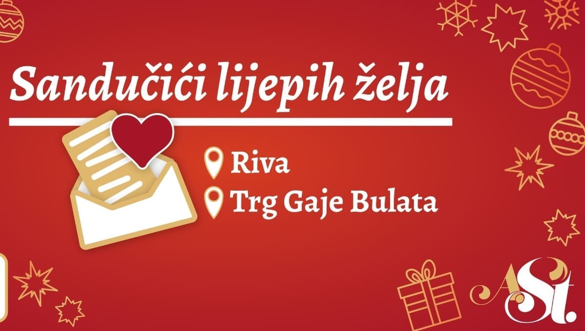 Na dvije lokacije Adventa u Splitu osvanuli nagradni Sandučići lijepih želja