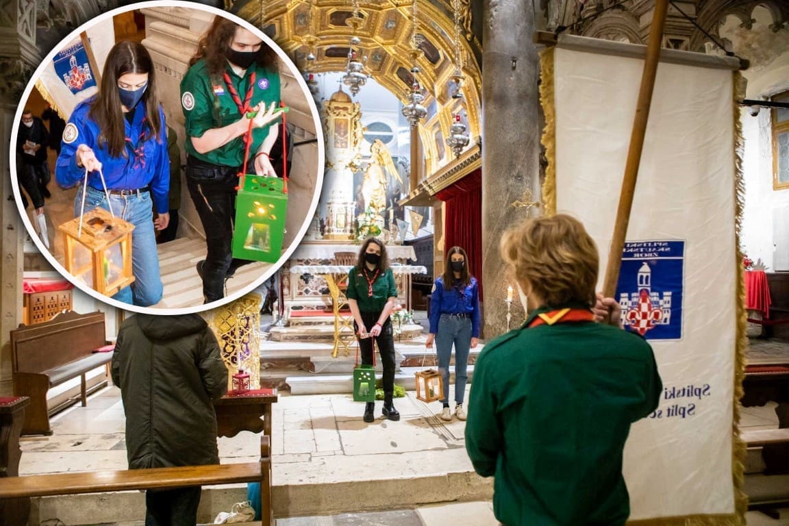 BETLEHEMSKO SVJETLO STIGLO U SPLIT Od sada ga možete preuzeti u katedrali sv. Dujma
