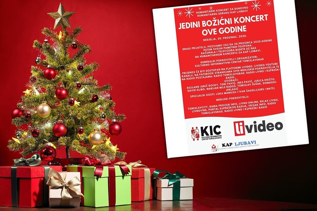 PRIKUPLJAJU SE SREDSTVA ZA POTREBITE Online humanitarni božićni koncert za udrugu Kap ljubavi