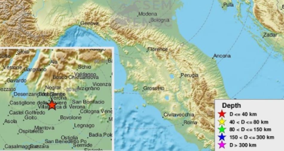 Potres magnitude 4.5 u Italiji, osjetio se i u Hrvatskoj