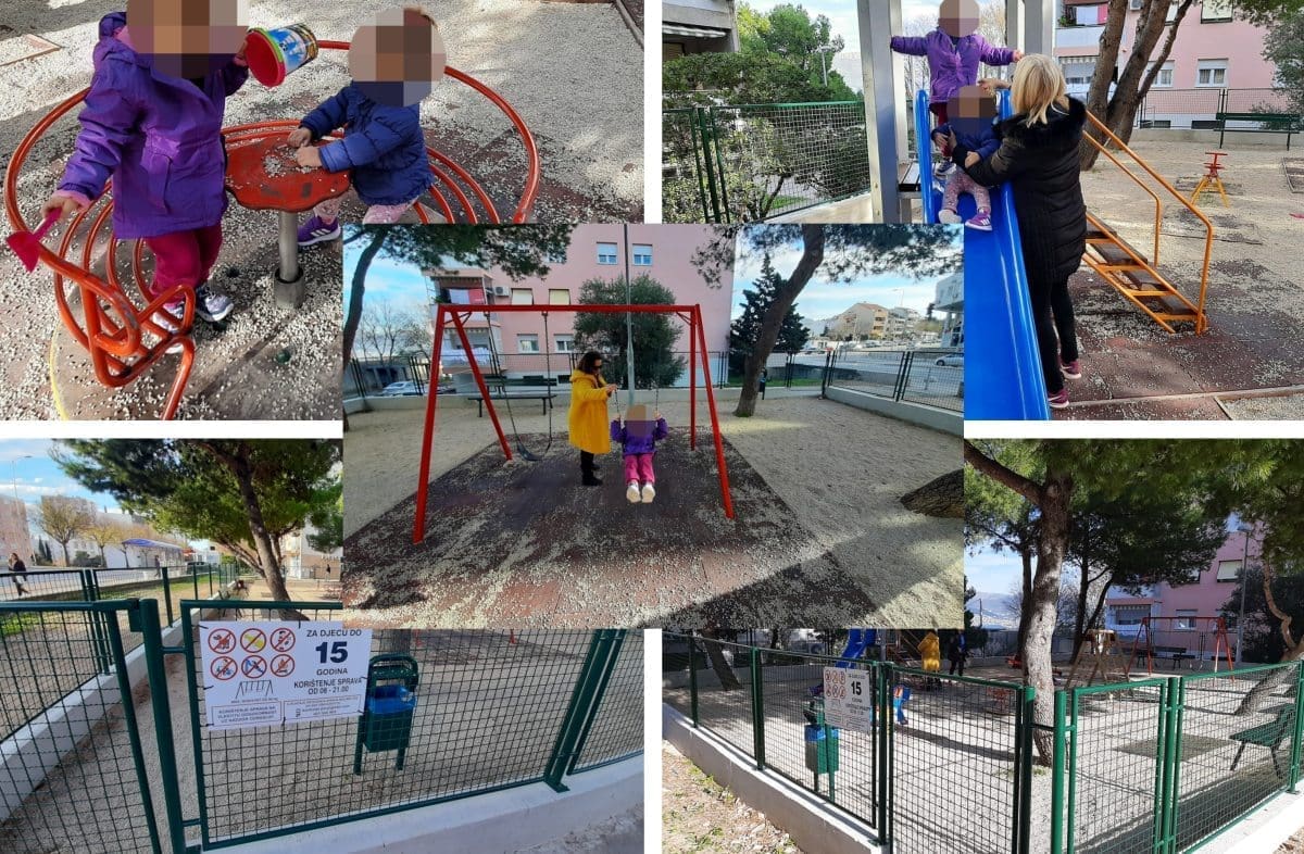 PRIČA S KMANA Djeca uživaju na novom igralištu, a na njemu noću puše i piju lokalni klinci