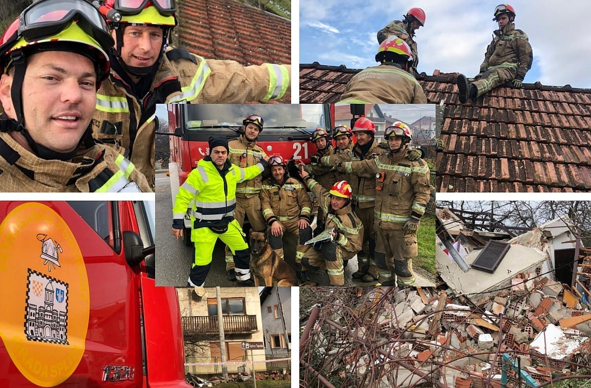 ONI SU PONOS SPLITA Spasilački tim JVP-a Split odradio je prvi dan u Petrinji: "Ljudima je tuga u očima, ali vide da nisu ostavljeni sami"