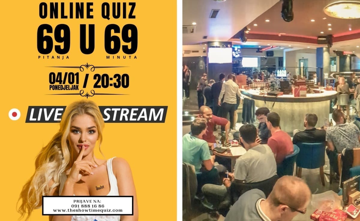 "69 U 69" - NAGRADNI FOND 2.000 KUNA: Kreće najveći online pub kviz u zemlji!